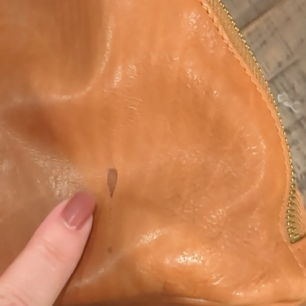 Lucky Brand, Camel Color Leather Backpack.